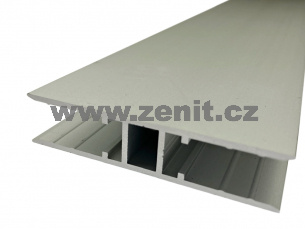 Spojovací H profil pro tl. 10 mm z hliníku stříbrný elox   (délka: 2000 mm) 