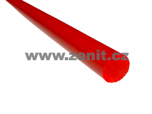 Kulatá plexi tyč fluorescentní 10mm červená   (délka: 1220 mm) 
