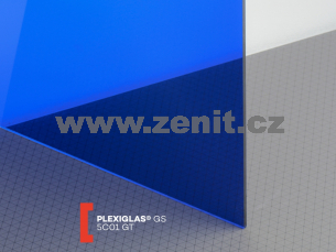 Modré plexisklo Plexiglas GS 3mm 5C01 (prop. 5%)   (šířka: 2030 mm, délka: 3050 mm) 