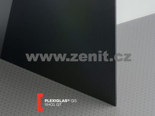 Černé plexisklo Plexiglas GS 3mm 9H01 (prop. 0%)   (šířka: 1010 mm, délka: 2030 mm) 