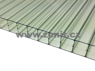Komůrkový polykarbonát Macrolux 3/10 zelený IR (teploreflexní)   (šířka: 2100 mm, délka komůrek: 6000 mm) 