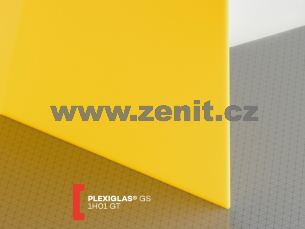 Žluté plexisklo Plexiglas GS 3mm 1H01 (prop. 22%)   (šířka: 1520 mm, délka: 2030 mm) 