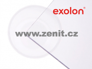 Plný polykarbonát Exolon mono 2UV čirý 4mm   (šířka: 2030 mm, délka: 2050 mm) 