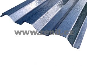 Trapézová polykarbonátová deska 76/18 šedá struktura LightPiù 1,0mm   (šířka: 1040 mm, délka: 4000 mm) 