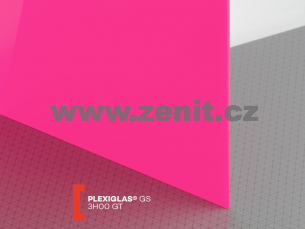 Růžové plexisklo Plexiglas GS 3mm 3H00 (prop. 11%)   (šířka: 2030 mm, délka: 3050 mm) 