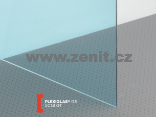 Modré plexisklo Plexiglas GS 5mm 5C18 (prop. 64%)   (šířka: 1010 mm, délka: 2030 mm) 