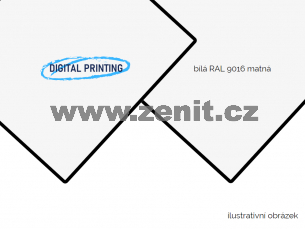ZenitBOND 3mm Al 0,3 print RAL9016 / bílý mat RAL9016   (šířka: 1500 mm, délka: 3050 mm) 