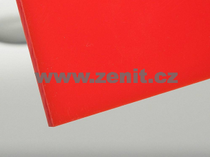Červené plexisklo Plexiglas XT 3mm 3N670 (prop. 2%)   (šířka: 2050 mm, délka: 3050 mm) 