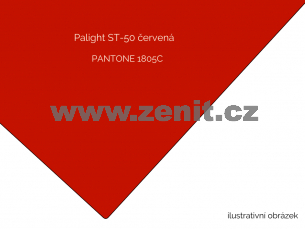 Pěněná PVC deska Palight 3mm červený ST-50   (šířka: 1220 mm, délka: 3050 mm) 