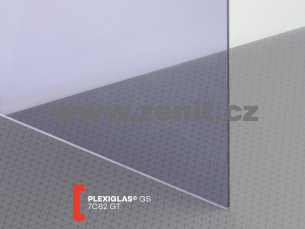 Šedé plexisklo Plexiglas GS 4mm 7C82 (prop. 49%)