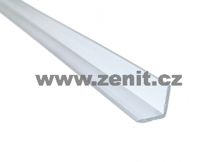 Rohová plexi tyč (úhelník) tvaru L 10x10x1,2mm   (délka: 2000 mm) 