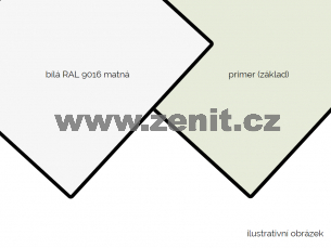 ZenitBOND 3mm Al 0,21 bílý mat RAL9016 / primer