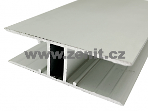 Spojovací H profil pro tl. 16mm z hliníku stříbrný elox   (délka: 5900 mm) 