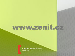 Pískované plexisklo Plexiglas Satinice 6mm zelený 6H07 DC (kiwi)   (šířka: 1520 mm, délka: 2030 mm) 