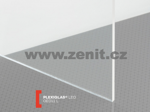 Nasvětlovací čiré plexisklo Plexiglas LED 6mm 0E011 L   (šířka: 1010 mm, délka: 2050 mm) 
