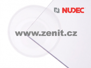 Plný polykarbonát Nudec mono 2UV čirý 10mm   (šířka: 2050 mm, délka: 3050 mm) 