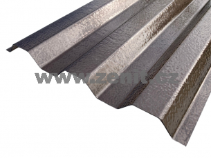 Trapézová polykarbonátová deska 76/18 bronz struktura LightPiù 1,0mm   (šířka: 1040 mm, délka: 2000 mm) 