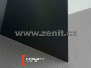 Černé plexisklo Plexiglas XT 2mm 9N871 (prop. 0%)