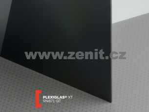 Černé plexisklo Plexiglas XT 5mm 9N871 (prop. 0%)