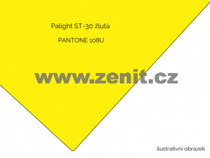 Pěněná PVC deska Palight 3mm žlutá ST-30   (šířka: 1220 mm, délka: 2440 mm) 