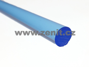 Kulatá plexi tyč fluorescentní 10mm modrá
