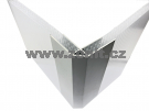 Rohový profil pro tl. 10mm z hliníku stříbrný elox <br/><span...