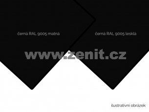 ZenitBOND 3mm Al 0,3 černý mat RAL9005 / černý lesk RAL9005