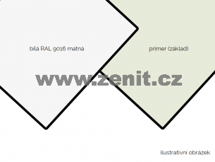 ACP BOND 3mm Al 0,15 bílý mat RAL9016 / primer   (šířka: 1500 mm, délka: 3050 mm) 