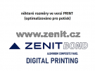 ZenitBOND 3mm Al 0,21 print RAL9016 oboustranně <br/><span...