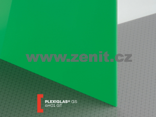 Zelené plexisklo Plexiglas GS 3mm 6H01 (prop. 7%)