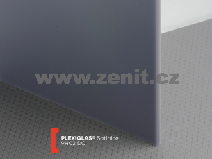Pískované plexisklo Plexiglas Satinice 6mm šedý 9H02 DC (graphit)   (šířka: 1520 mm, délka: 2030 mm) 