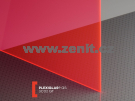 Fluorescentní červené plexisklo Plexiglas FLUORESCENT 3mm 3C02...