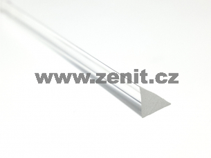 Trojúhelníková plexi tyč 5mm čirá   (délka: 1220 mm) 