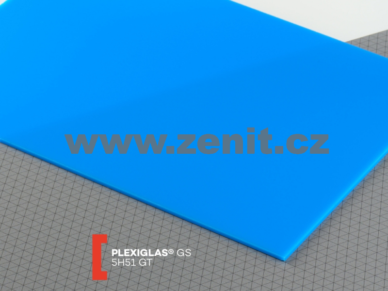 Modré plexisklo Plexiglas GS 3mm 5H51 (prop. 5%) (šířka: 2030 mm, délka ...